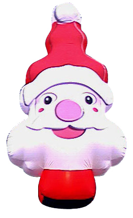 Testa Santa Claus Illuminato